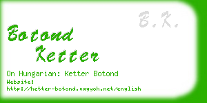 botond ketter business card
